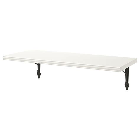 BERGSHULT / KROKSHULT wall shelf, white/anthracite, 80x30 cm (311/2x113 ...