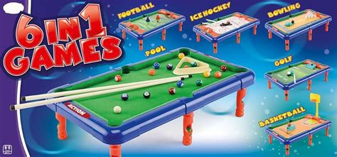 Buy Emob 6 in 1 Action Table Outdoor Indoor Sports Toys with Multiple ...