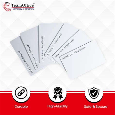 Team Office Thin, ISO, Thermal Printable RFID Proximity Cards for ...