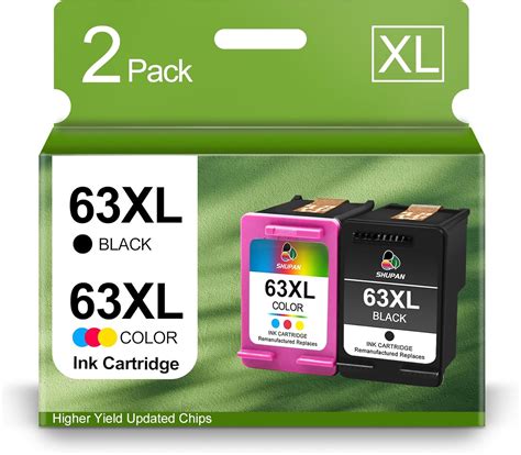 Amazon.com: 63XL Ink Cartridge Combo Pack Remanufactured for HP 63 63XL ...