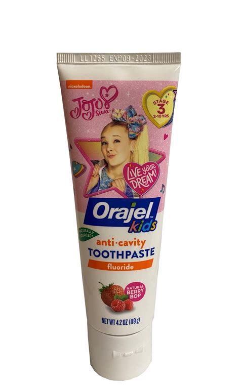 Buy Orajel Kids JoJo Siwa Anti-Cavity Fluoride Toothpaste, Natural ...