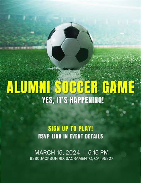 Alumni Soccer Game, 9880 Jackson Rd, Sacramento, CA 95827-9706, United ...