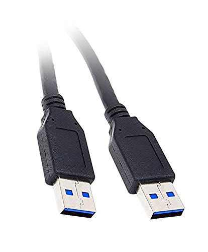 ACL 3 Feet USB 3.0 Type A Male to Type A Male Cable, Black, 3 Pack ...