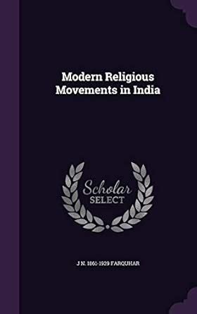 Buy Modern Religious Movements in India Book Online at Low Prices in ...