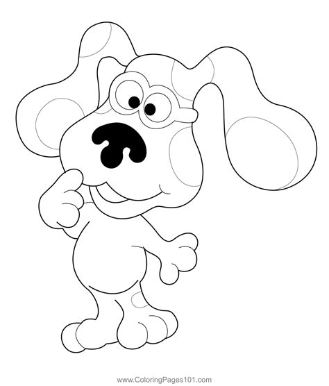 Blues coloring page for kids free blue s clues printable coloring pages ...