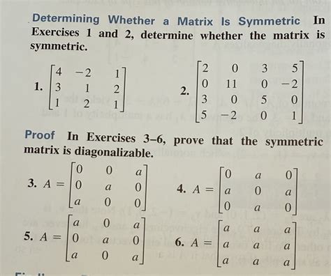 Solved Determining Whether a Matrix Is Symmetric In | Chegg.com
