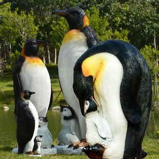 不锈钢公园动物企鹅 - 卓景雕塑公司