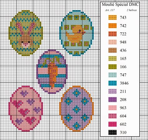 Easter Egg Cross Stitch Chart