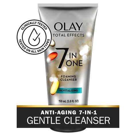 Olay Total Effects Revitalizing Foaming Facial Cleanser, All Skin Types ...