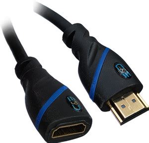 C & E TV-out Cable 4K HDMI Cable High Speed 18Gbps 25 ft Male to Female ...
