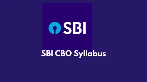 SBI CBO Syllabus 2026, Exam Pattern and Interview Details