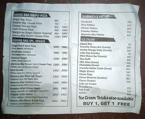 Menu at Krunchy Burger, Delhi, Main Libaspur Rd