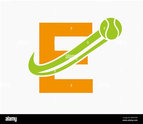 Letter E Tennis Club Logo Design Template. Tennis Sport Academy, Club ...