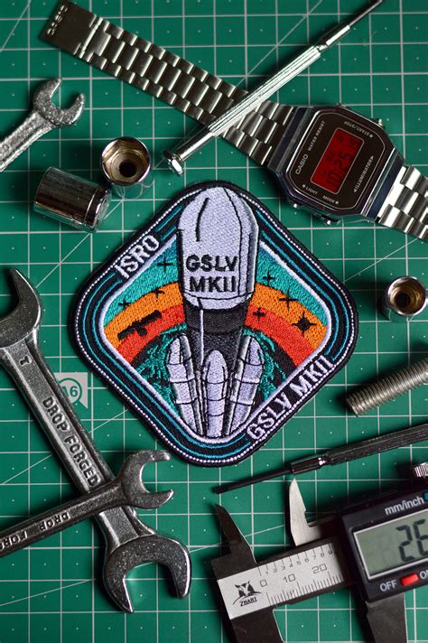 ISRO GSLV MK II Iron On Badge – A47