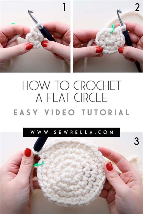 Image result for Crochet Flat Circle Pattern Tutorial