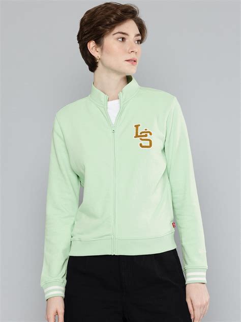 Women's Patchwork Light Green Hooded Sweatshirt – Levis India Store