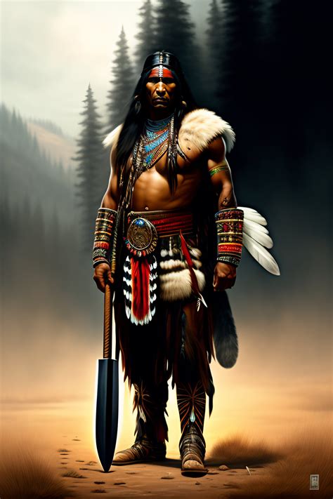 Native American Warrior Body Paint