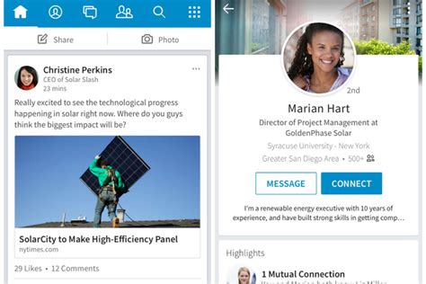 Image result for LinkedIn App Features