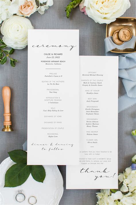 Image result for How to Write a Wedding Ceremony Program