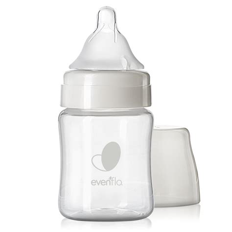 Evenflo Balance + Wide Neck BPA-Free Plastic Baby Bottles - 5oz, Clear ...