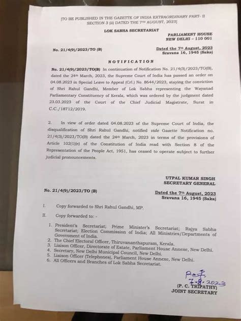 Rahul Gandhi Lok Sabha Membership: Rahul Gandhi back as MP as Lok Sabha ...