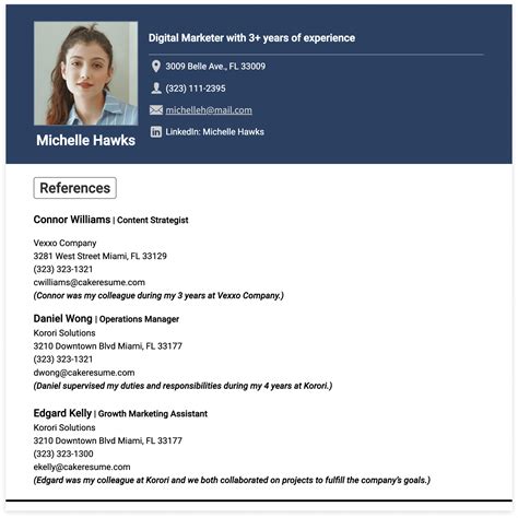 Effectively Listing References on Resume [+ Examples & Templates] | Cake