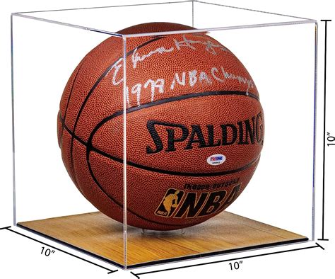 Acrylic Basketball Display Case with Wood Floor – Better Display Cases