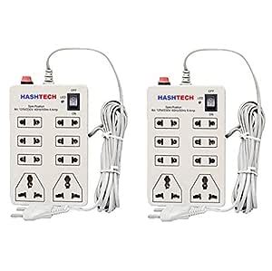 Hashtech Extension Board;6 Amp 8 Universal Multi Plug Point Extension ...
