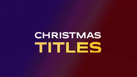 Christmas Titles DaVinci Resolve Template SBV-349376399 - Storyblocks