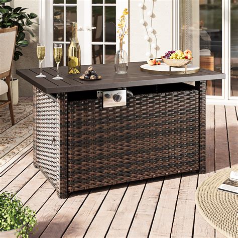 Image result for Rectangular Propane Fire Pit Table