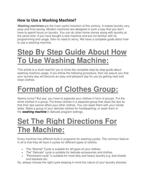 Image result for How to Operate Washing Machine Mannual