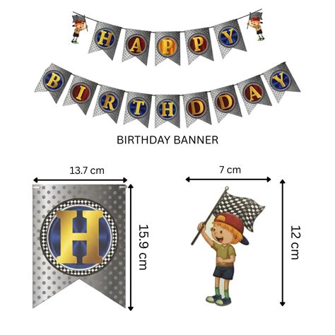 Racing Theme Birthday Decoration Set – Festylo