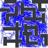 RRT Algorithm Path Planning 的图像结果