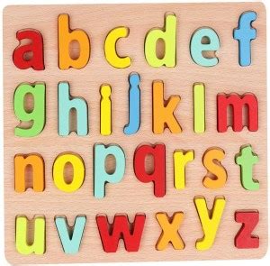 pickatoy Pickatoys Wooden Alphabets Letters Small Learning Educational ...
