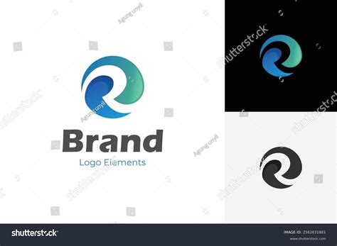 Abstract Letter R Circle Logo Icon Stock Vector (Royalty Free ...