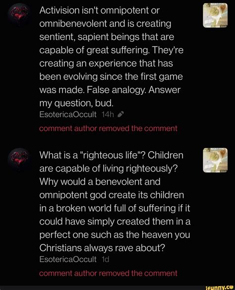 Omnipresent Omniscient Omnipotent Omnibenevolent