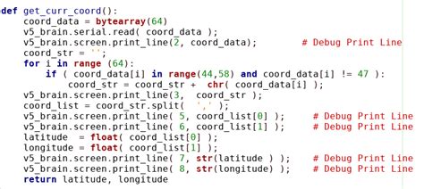 Using Python Code with VEX 的图像结果