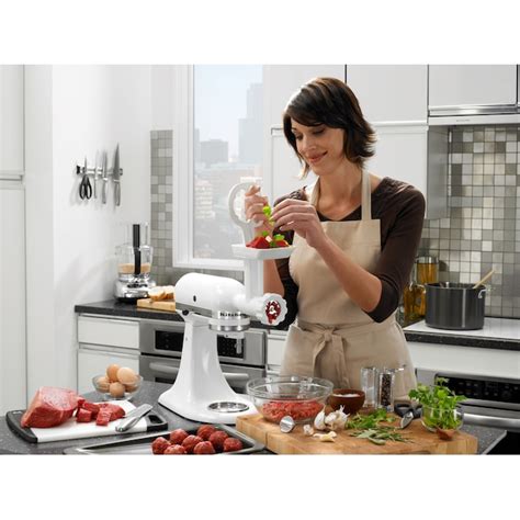 KitchenAid Artisan White 5-Quart Tilt-head Stand Mixer KSM150PSWH at ...
