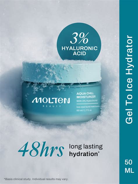 Molten Beauty Aqua Chill Moisturiser - India's First Gel-to-Ice ₹399