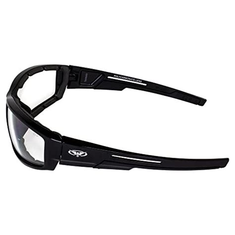 Buy Global Vision Sly Padded Motorcycle Sunglasses Gloss Black Frames ...