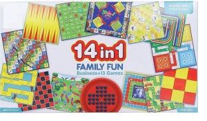 MSM CREATION 14 IN 1 FAMILY BOARD GAME Board Game Accessories - 14 IN 1 ...