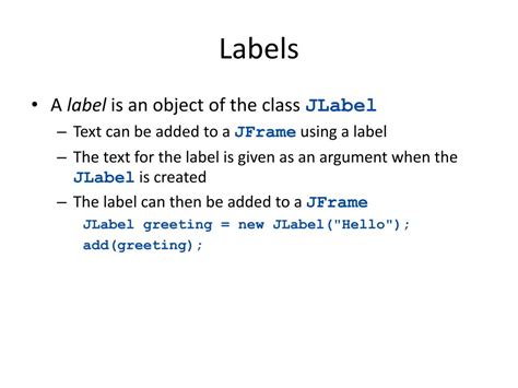 Image result for Java Use JLabels