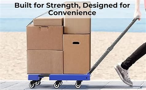JUGTE Foldable Platform Trolley for Heavy Weight/Material Handling ...
