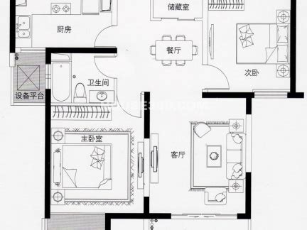现代风格三室两厅72平米房子装修效果图-密云绿港-业之峰装饰北京分公司