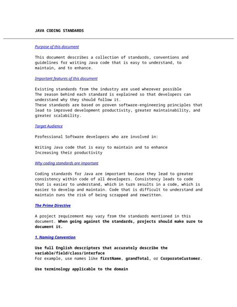 Image result for Java Code Conventions