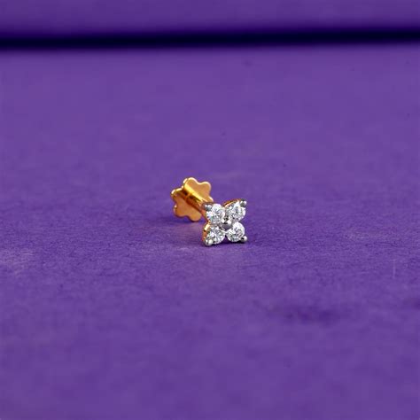 Buy Gold and Diamond Nose Pin Designs Online – Heer by GIVA