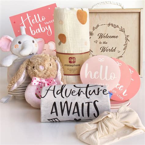 Amazon.com : Baby Girl Gifts Basket,Baby Shower Gifts for Girls,New ...