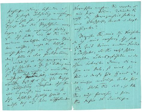 Eigenh. Brief mit Unterschrift D". von Daumer, Georg Friedrich ...