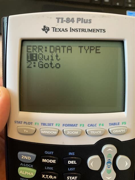 Image result for Texas Instruments Calculator Error
