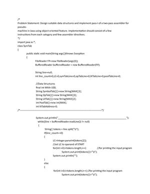 Imp dll notes - Group B: ASSIGNMENT NO: 01 AIM: Write a program to ...